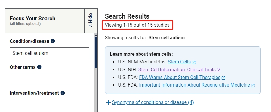 干細胞治療自閉癥的臨床研究進展