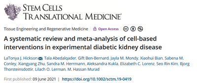 2021年干細胞治療糖尿病腎病臨床案例