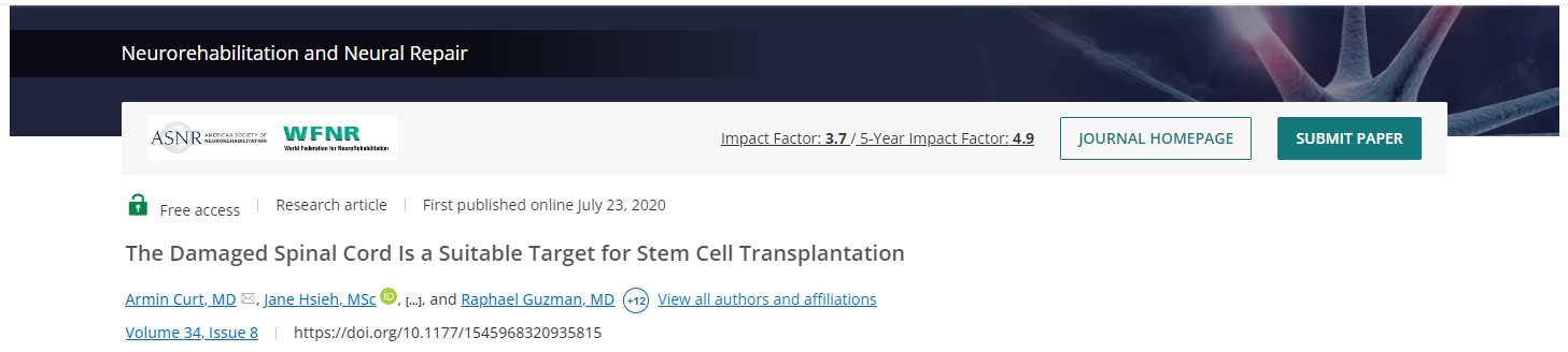 一項為期六年的隨訪臨床評估揭示了神經干細胞移植治療的短期和長期手術和醫(yī)療安全性。