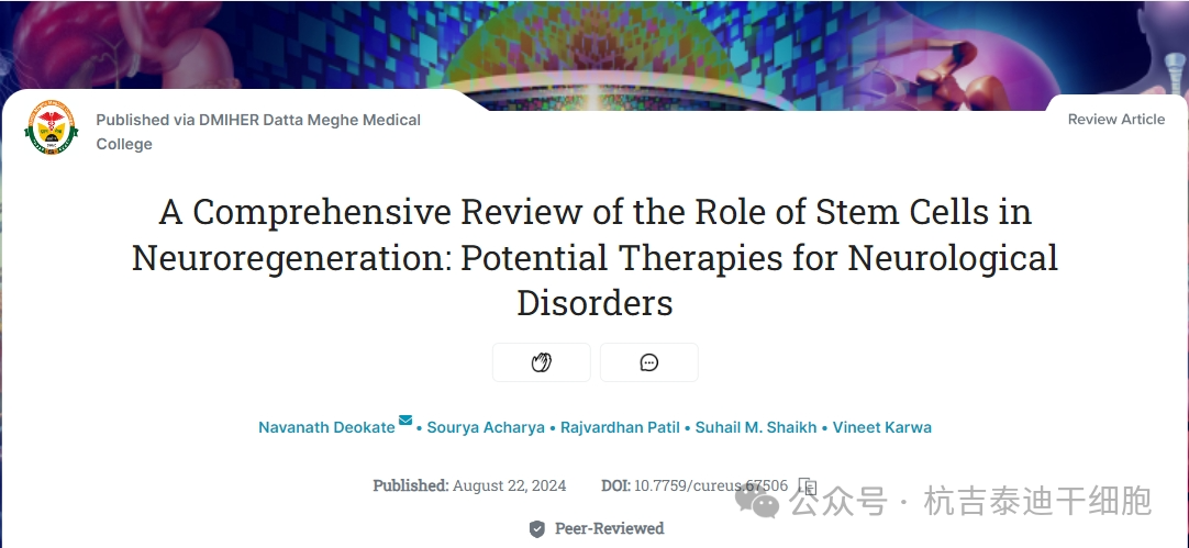 干細胞作用機制之一（神經(jīng)再生）：成為治療神經(jīng)系統(tǒng)疾病的潛在療法