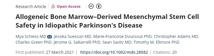 同種異體骨髓間充質干細胞治療特發性帕金森病的安全性