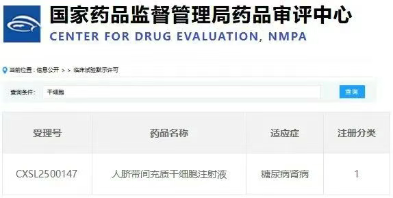 人臍帶間充質干細胞注射液