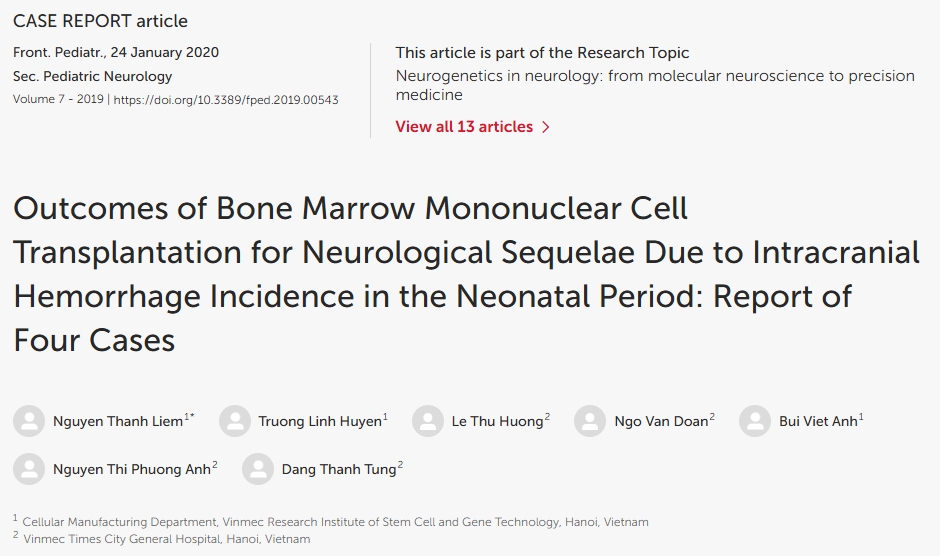 骨髓單核細胞移植治療新生兒顱內出血后遺癥的療效觀察：附4例報告