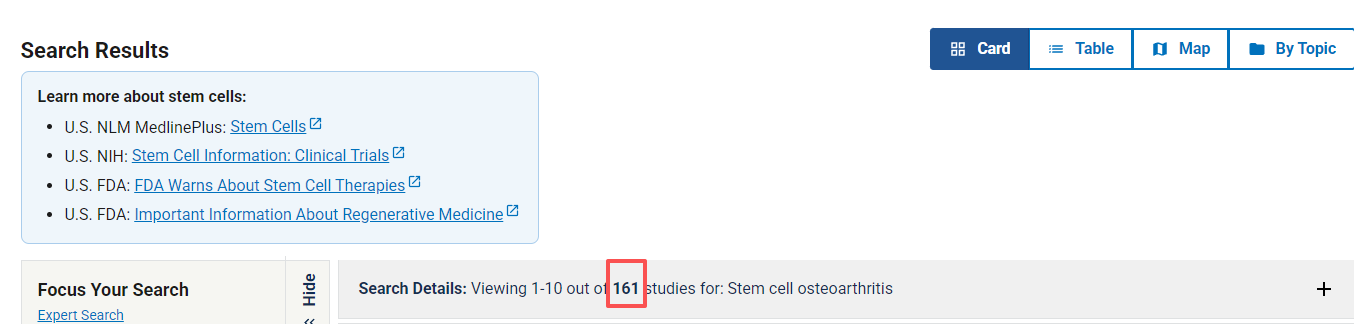 干細胞治療骨關(guān)節(jié)炎的臨床研究項目進展