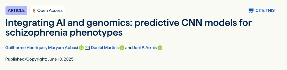 整合人工智能和基因組學(xué)：精神分裂癥表型的預(yù)測(cè) CNN 模型