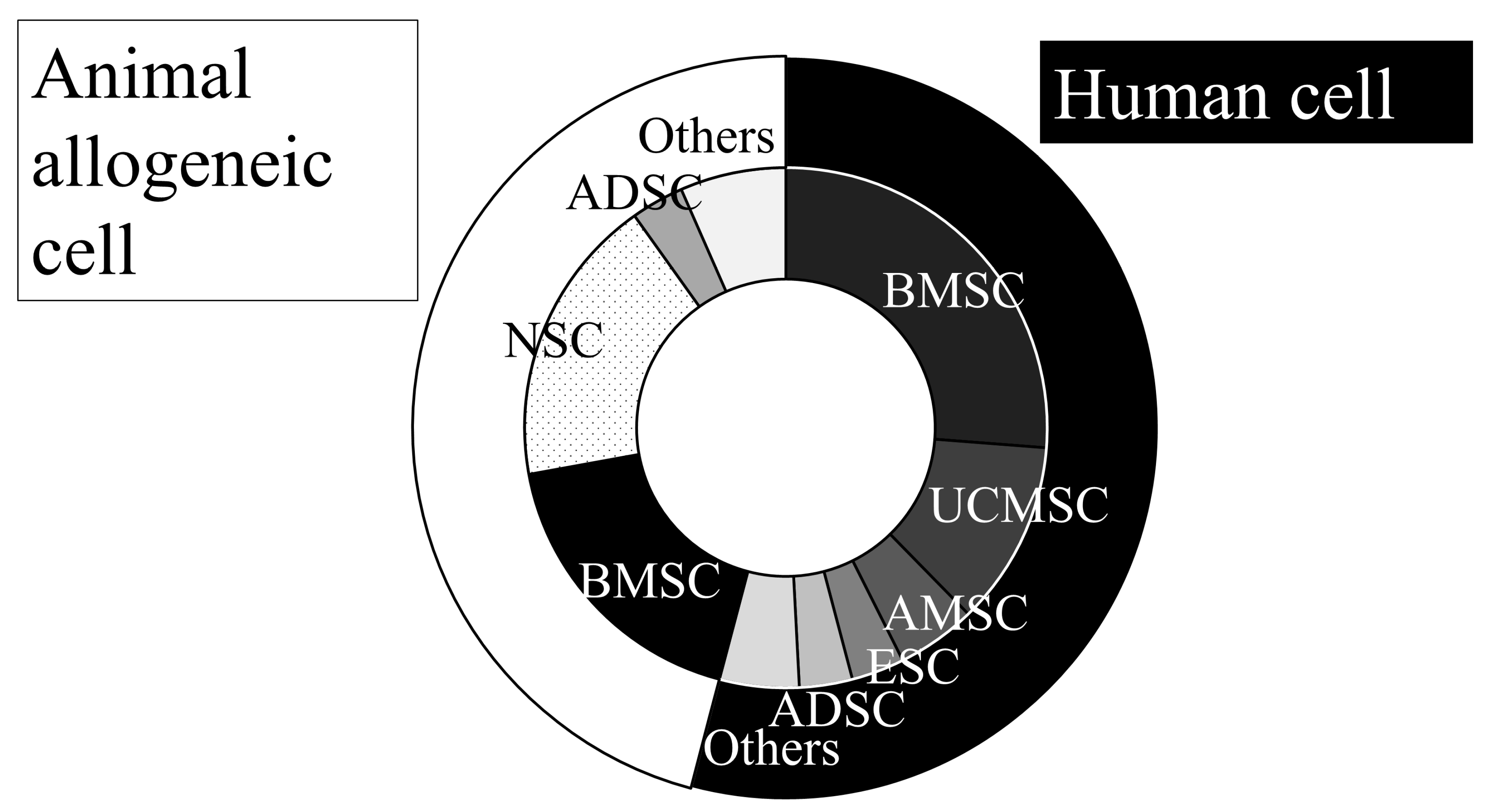 圖1：動脈內(nèi)移植動物實(shí)驗(yàn)所用的細(xì)胞來源。