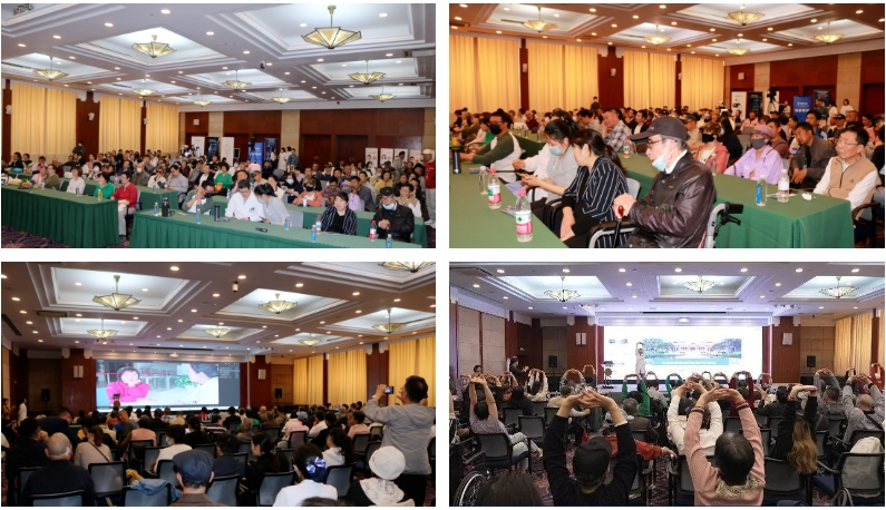 中國首例帕金森病患者接受GCP級自體干細胞移植治療的帕金森病患者現身上海瑞金醫院科普活動現場