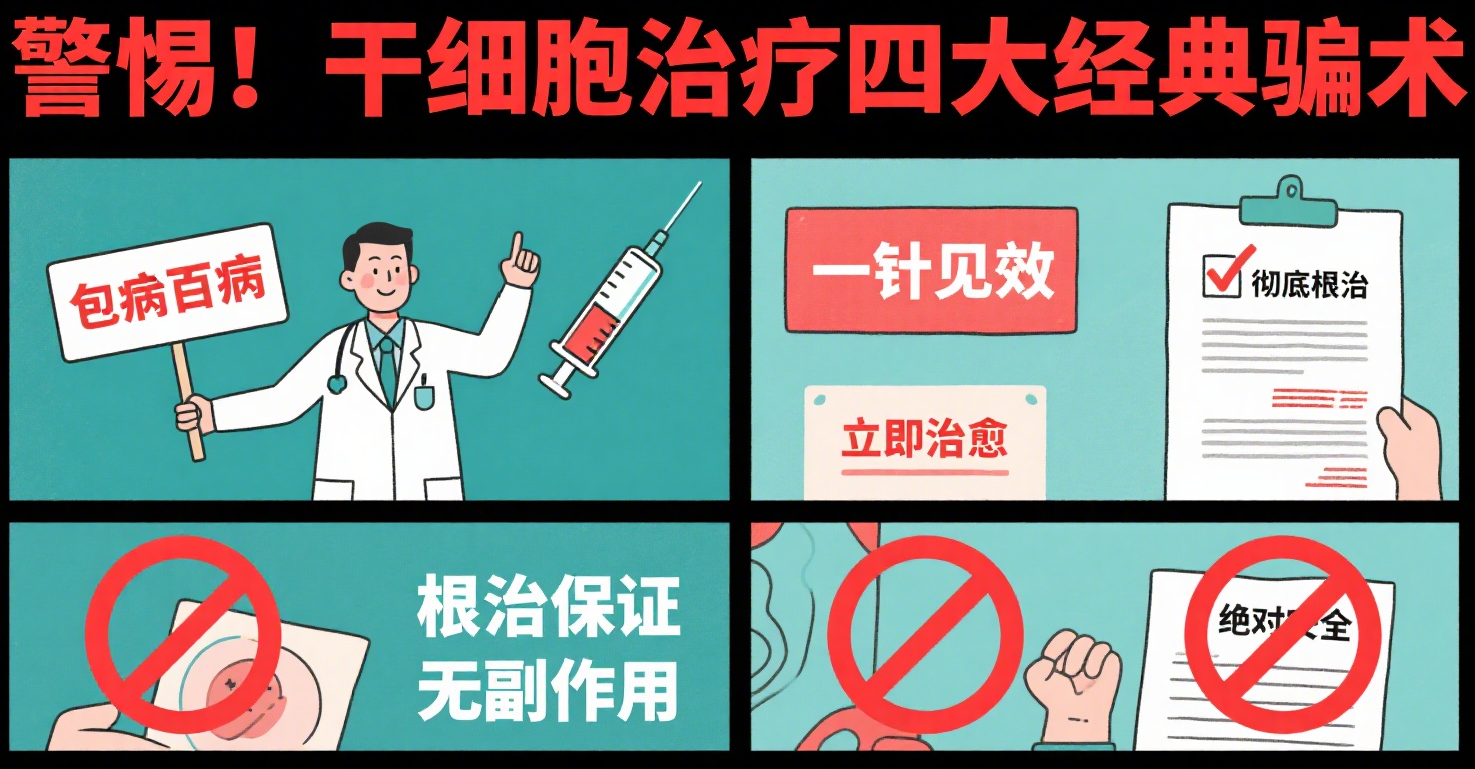 警惕!干細胞治療四大經(jīng)典騙術(shù)