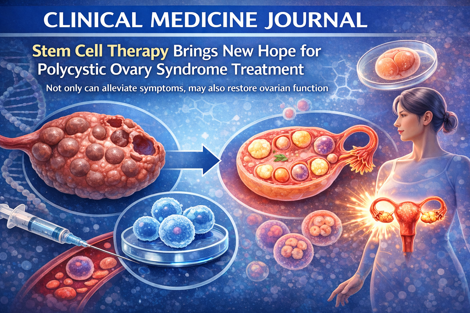 干細(xì)胞治療為多囊卵巢綜合征帶來(lái)新希望：不僅能緩解癥狀，還能恢復(fù)卵巢功能
